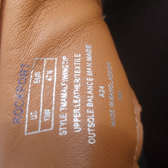 Rockport Total Motion Amalfi Wingtips Men\'s Tan Brogue Oxford Size 13 Wide main image 9